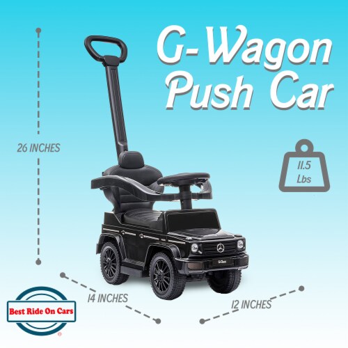 Best Ride On Cars Kids Outdoor Stroller Mercedes G Wagon 3 in 1 Push Car Black 1 Piece Smith s Food and Drug