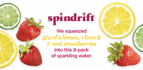 Spindrift® Strawberry Lemonade Sparkling Water Perspective: top