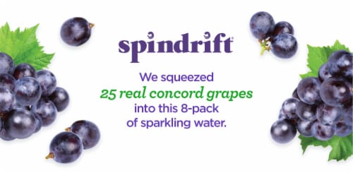 Spindrift® Grapeade Sparkling Water Cans Perspective: top