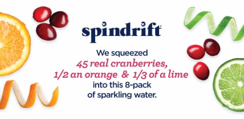 Spindrift® Cosnopolitan™ Sparkling Water Pack Perspective: top
