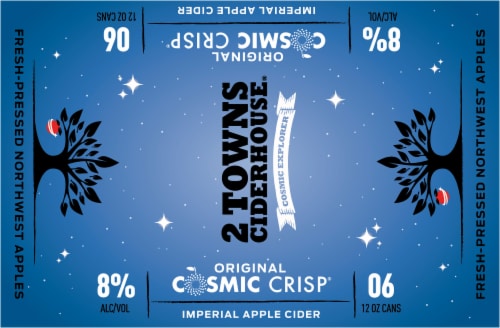 2 Towns Ciderhouse Cosmic Crisp® Imperial Cider Perspective: top
