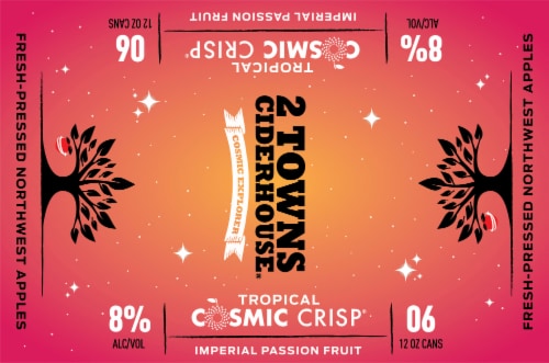 2 Towns Ciderhouse® Cosmic Crisp® Imperial Passion Fruit Hard Cider Perspective: top