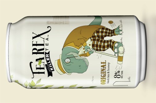 TeaRex Killer Tea Original Hard Black Tea and Honey Perspective: top