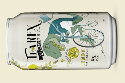 TeaRex Killer Tea Hard Lemon Black Tea and Honey Perspective: top