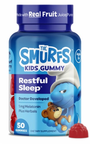 The Smurfs™ Kids Restful Sleep Gummies Perspective: top