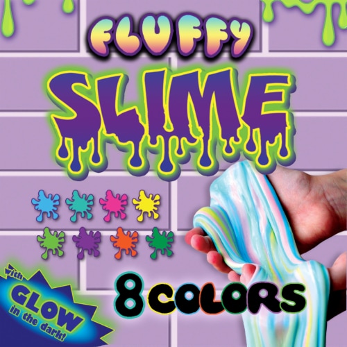 BravoNavo Fluffy Slime 16 Pack Tube Perspective: top