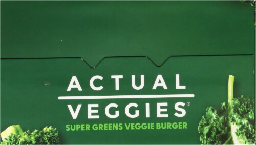 Actual Veggies® Super Greens Veggie Burgers Perspective: top