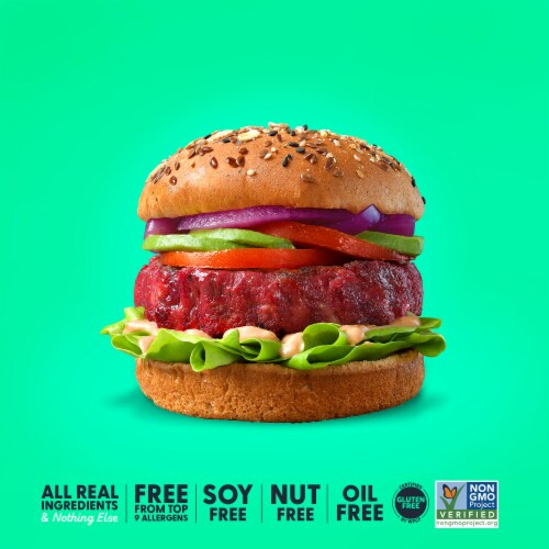 Actual Veggies® Purple Roots Veggie Burgers Perspective: top