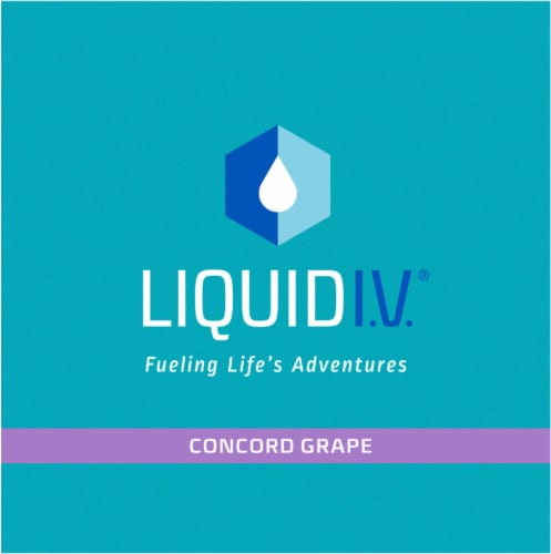 Liquid I.V.® Non GMO Grape Water Flavoring Perspective: top