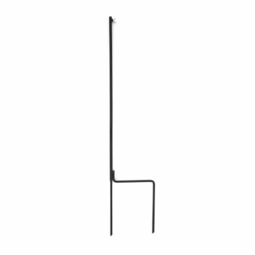 Ashman Adjustable Steel Ground Shepard's Hook 91 Inch 2 Sided, Black, 1 Pack Perspective: top