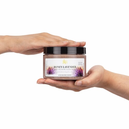 Honey Lavender Body Polishing Scrub Perspective: top
