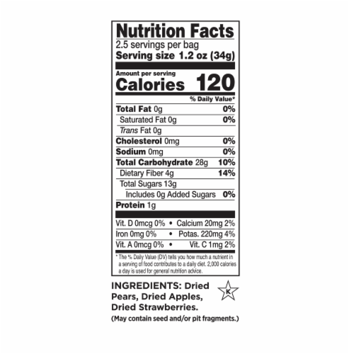 RIND Snacks Straw-Peary Dried Fruit Superfood - 3oz Bags, 3 Bags Total Perspective: top
