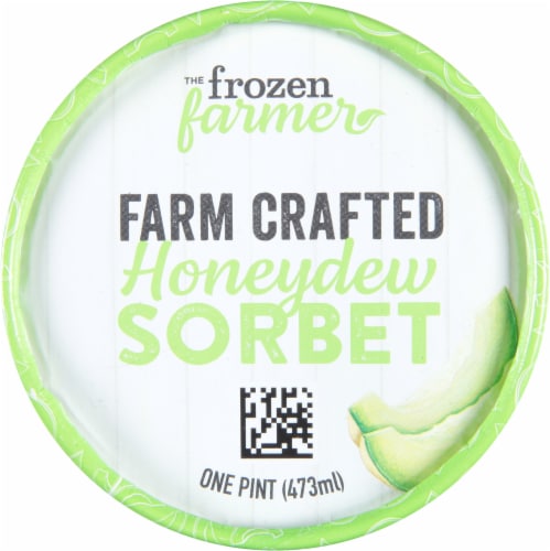 The Frozen Farmer Honeydew Sorbet Pint Perspective: top