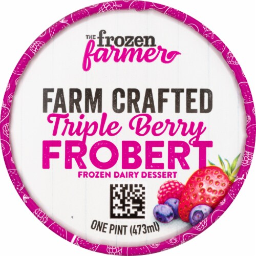 The Frozen Farmer Triple Berry Frobert Ice Cream Perspective: top