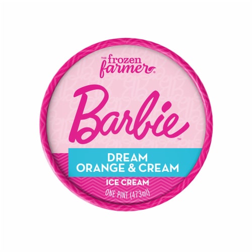 The Frozen Farmer Barbie™ Dream Orange & Cream Ice Cream Pint Perspective: top