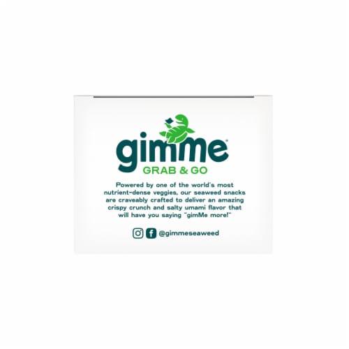 Gimme® Grab & Go Roasted Sea Salt Seaweed Snacks Perspective: top