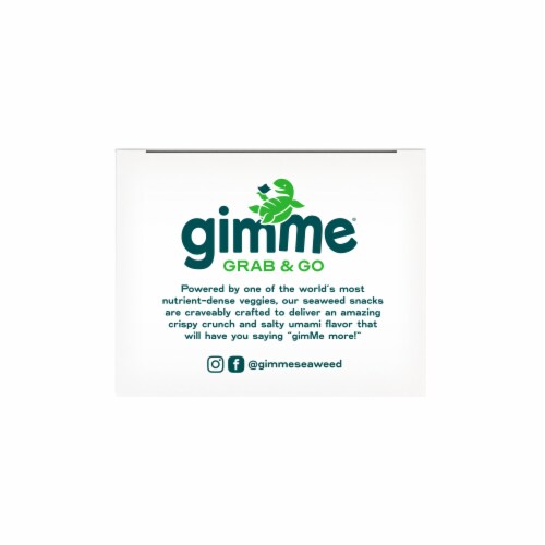 Gimme® Grab & Go Roasted Seaweed Sea Salt & Avocado Oil Snacks Perspective: top