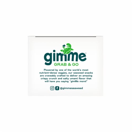 Gimme® Grab & Go Teriyaki Roasted Seawood Snacks Perspective: top