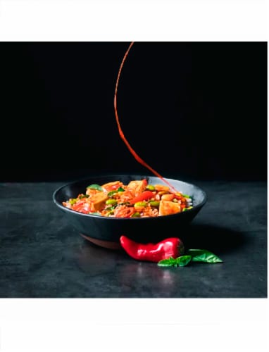 Wicked Kitchen™ Seriously Sriracha Tofu & Rice Frozen Meal Perspective: top
