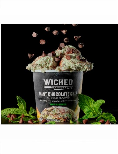 Wicked Kitchen™ Plant-Based Mint Chocolate Chip Ice Dream Perspective: top
