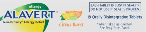Alavert® Citrus Burst Non-Drowsy Antihistamine Tablets 10mg Perspective: top
