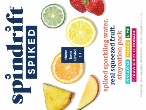 Spindrift® Spiked Sparkling Water Perspective: top
