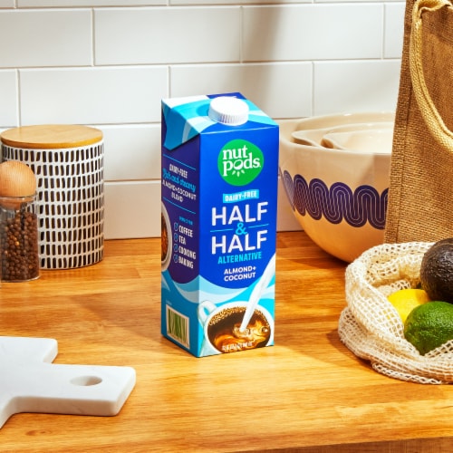 nutpods® Non Dairy Half & Half Alternative made with Almonds and Coconuts Perspective: top