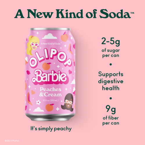 Olipop® Peaches & Cream Barbie Perspective: top