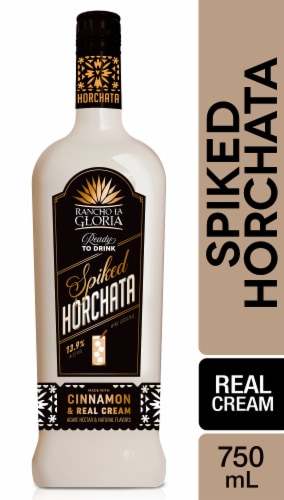 Rancho La Gloria Cinnamon & Real Cream Spiked Horchata Ready to Drink Cocktail Single Bottle Perspective: top