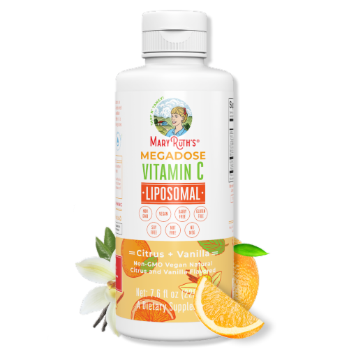 MaryRuth's® Megadose Vitamin C Citrus Vanilla Liposomal Perspective: top
