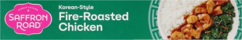 Saffron Road® Korean-Style Fire-Roasted Chicken with Spinach Gluten Free Frozen Dinner Perspective: top
