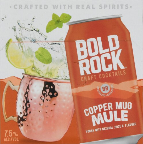 Bold Rock Copper Mug Mule Craft Cocktail Perspective: top