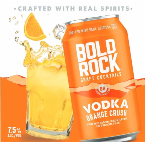 Bold Rock Vodka Orange Crush Craft Cocktails Perspective: top
