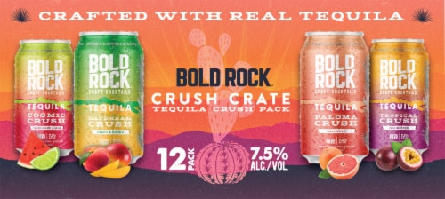 Bold Rock Crush Crate Tequila Crush Pack Perspective: top