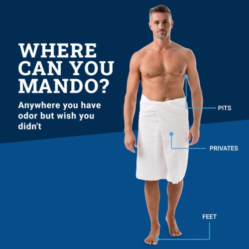 Mando Whole Body Deodorant - Men’s Aluminum-Free Smooth Solid Stick Deodorant - Pro Sport Perspective: top