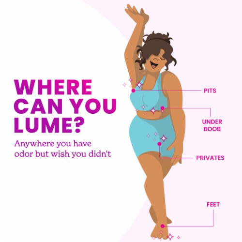 Lume Whole Body Women’s Deodorant - Smooth Solid Stick - Aluminum Free - Clean Tangerine Scent Perspective: top