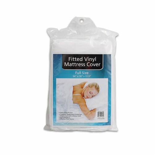 Plastic Mattress Protector Full Size Bed Heavy Duty Vinyl White Cover Waterproof 1 Foods Co