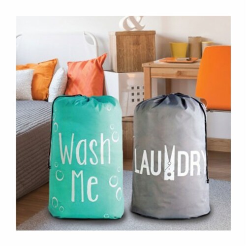 4 Pc Nylon Laundry Bags Heavy Duty Jumbo Size Wash Clothes College Gym 22  x36, 1 - Kroger