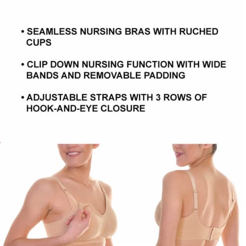 3 Pack Breastfeeding Bras Wire Free Nursing Bra Maternity Pregnant