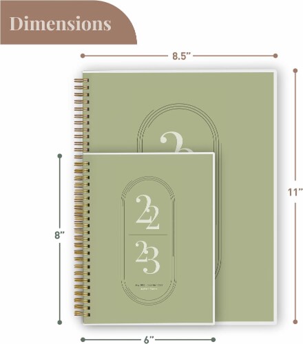 Rileys 2022-2023 Weekly Planner - Academic Weekly & Monthly Agenda Planner (8 x 6 inches) Perspective: top