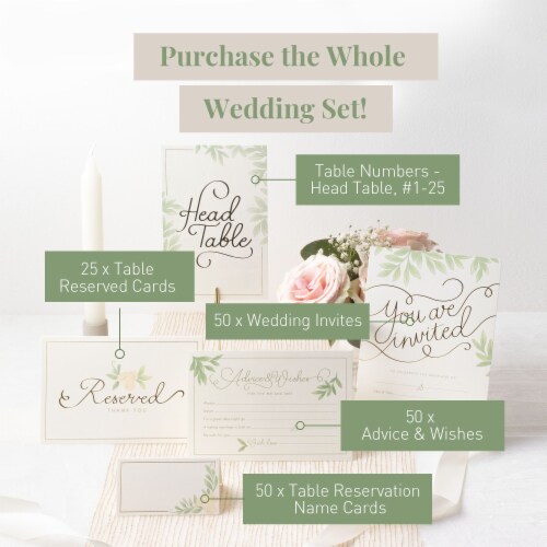 Rileys & Co Advice and Wishes Cards for Newlyweds, 4x6", Wedding Reception Decorations, 50pcs Perspective: top