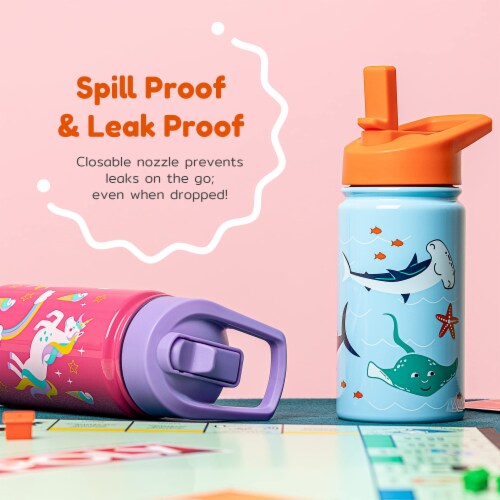 Insulated Straw Water Bottle for Kids