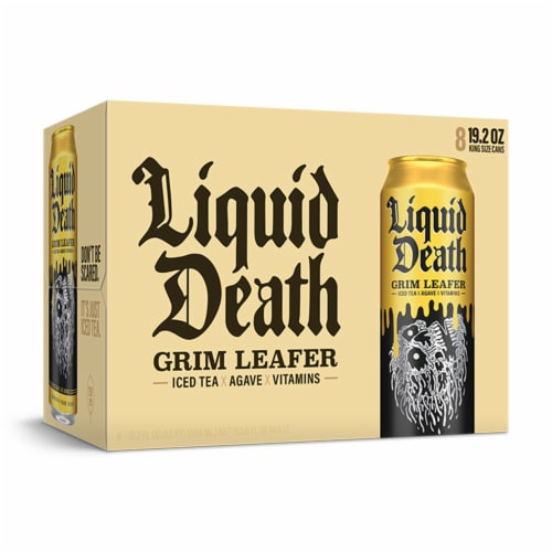 Liquid Death Grim Leafer Iced Tea Perspective: top