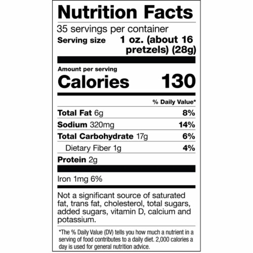 Dot's Homestyle Pretzels Original Seasoned (35 Ounce) Perspective: top