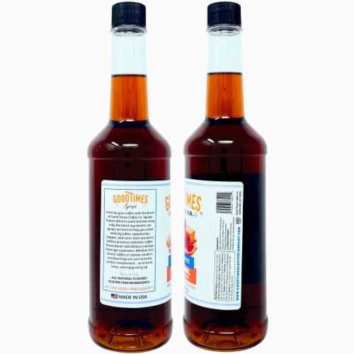 Sugar Free Vanilla and Caramel Syrup Variety Pack - Natural Flavor, Vegan, Gluten-Free Perspective: top