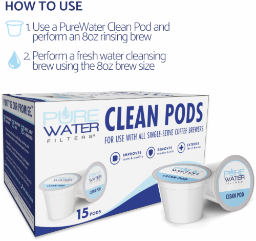 Clean Pods for All Single-Serve Coffee Brewers Including Keurig 2.0 K-Cup, 45 Count Perspective: top