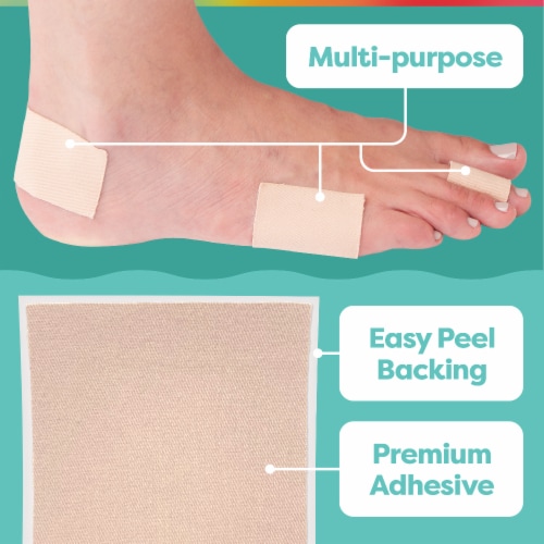 ZenToes Moleskin Padding to Prevent Blisters and Calluses - 4 Sheets Perspective: top