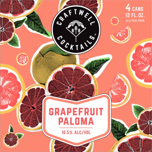 Craftwell Cocktails™ Grapefruit Paloma Perspective: top