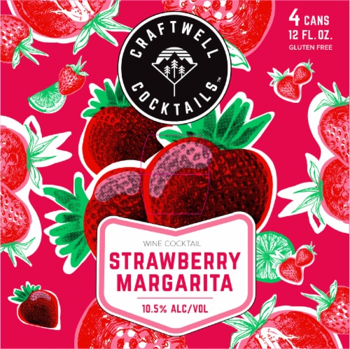 Craftwell Cocktails™ Strawberry Margarita Wine Perspective: top