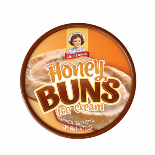 Little Debbie® Honey Buns Ice Cream Pint Perspective: top